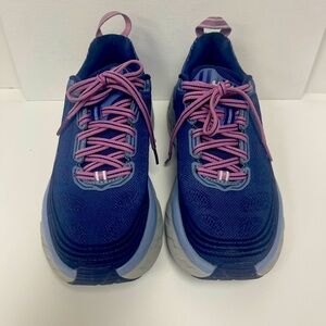 Hoka One One Blue and Pink Athletic Shoes